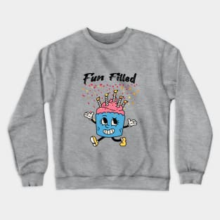 Fun Filled Cupcake Design for Birthday Parties and More Crewneck Sweatshirt